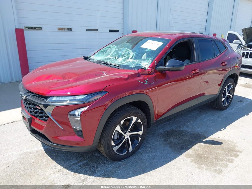Vin: kl77lgep1sc138293, lot: 46232459, chevrolet trax fwd 1rs 20252