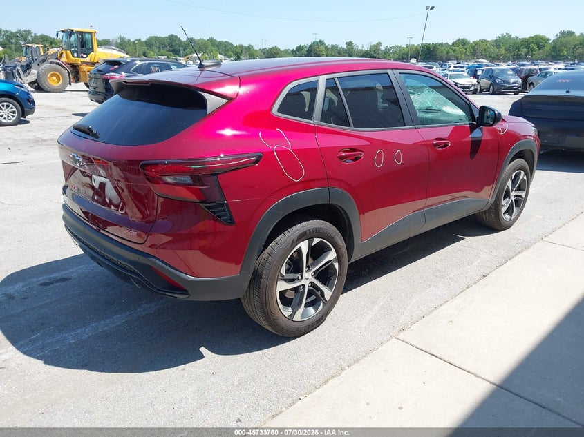 Vin: kl77lgep1sc138293, lot: 46232459, chevrolet trax fwd 1rs 20254