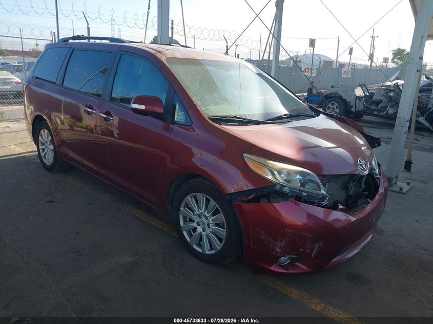 Vin: 5tdyz3dc4hs810836, lot: 46232532, toyota sienna limited premium 7 passenger 2017 img_1