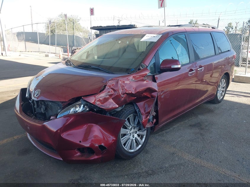 Vin: 5tdyz3dc4hs810836, lot: 46232532, toyota sienna limited premium 7 passenger 20172