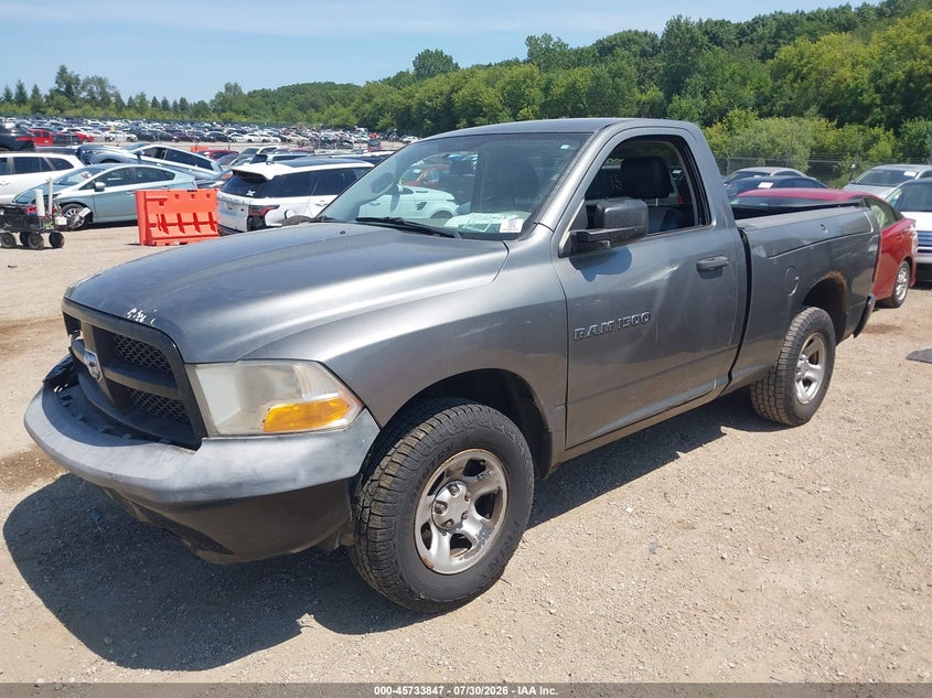 Vin: 3c6jd6ap2cg237409, lot: 46232546, ram 1500 st 20122