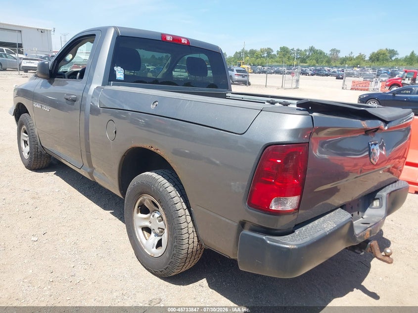 Vin: 3c6jd6ap2cg237409, lot: 46232546, ram 1500 st 20123