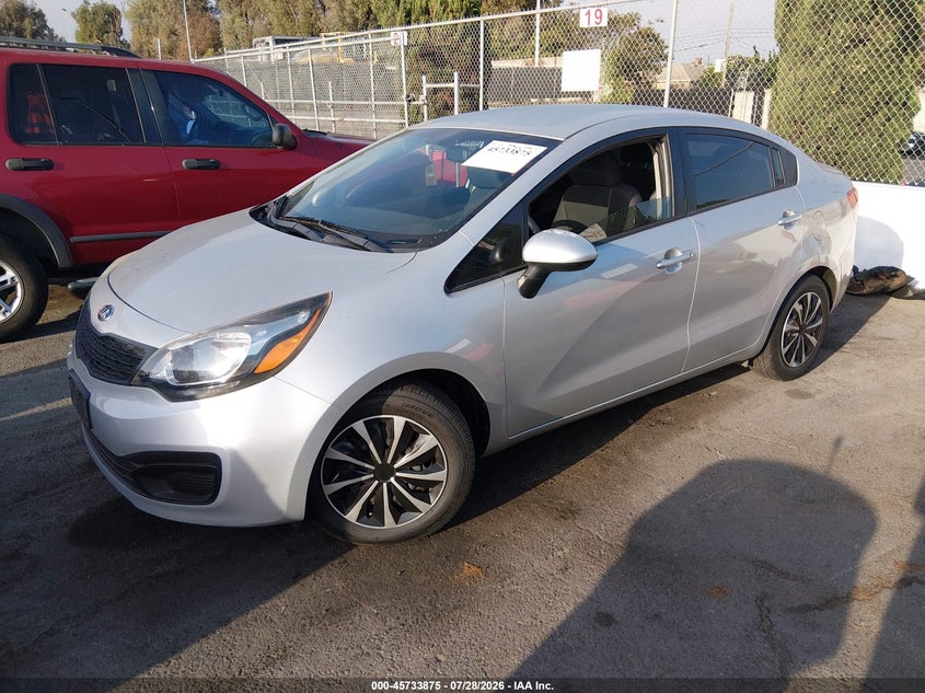 Vin: knadm4a33e6364808, lot: 46232574, kia rio lx 20142
