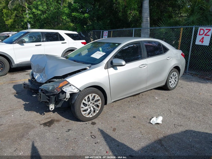 Vin: 5yfburhe3jp775515, lot: 46232575, toyota corolla le 20182