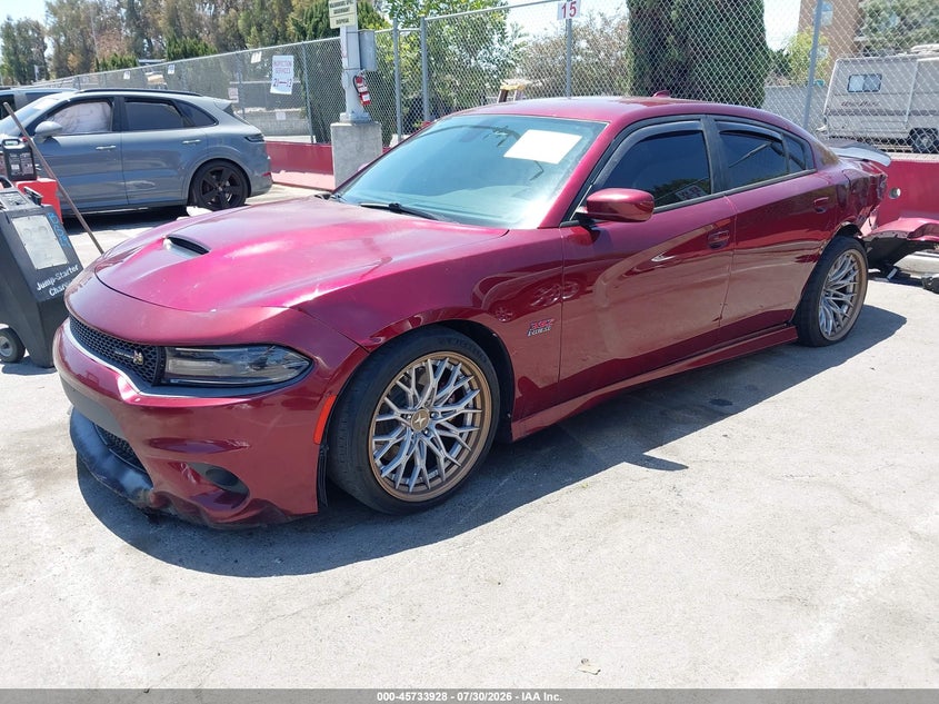 Vin: 2c3cdxgj7jh314903, lot: 46232627, dodge charger r/t scat pack rwd 20182