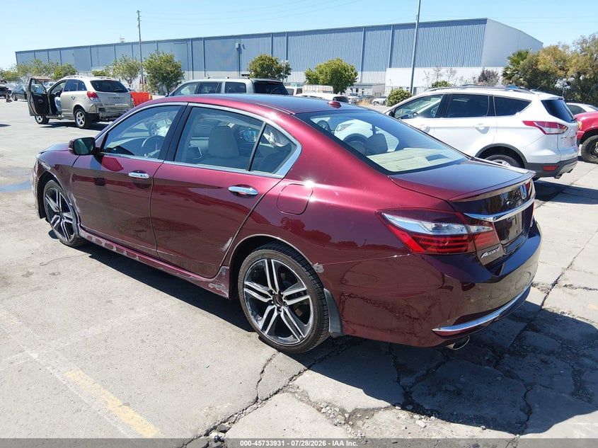 Vin: 1hgcr3f92ha035172, lot: 46232630, honda accord touring v6 20173