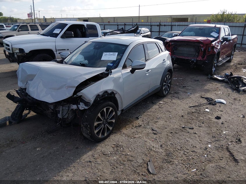 Vin: jm1dkfc71k1459431, lot: 46232643, mazda cx-3 touring 20192