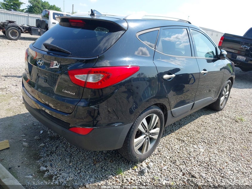 Vin: km8ju3agxfu091829, lot: 46232650, hyundai tucson limited 20154
