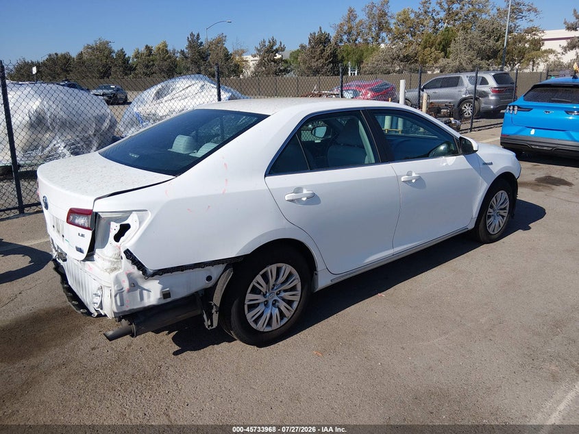 Vin: 4t1bd1fk5eu136101, lot: 46232667, toyota camry hybrid le 20144
