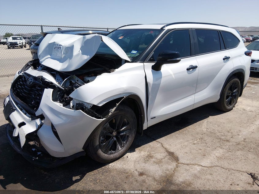 Vin: 5tdkbrch8ss677354, lot: 46232672, toyota highlander hybrid xle nightshade 20252