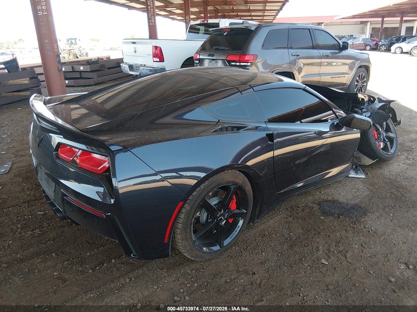 Vin: 1g1yf2d76e5118755, lot: 46232673, chevrolet corvette stingray 20144