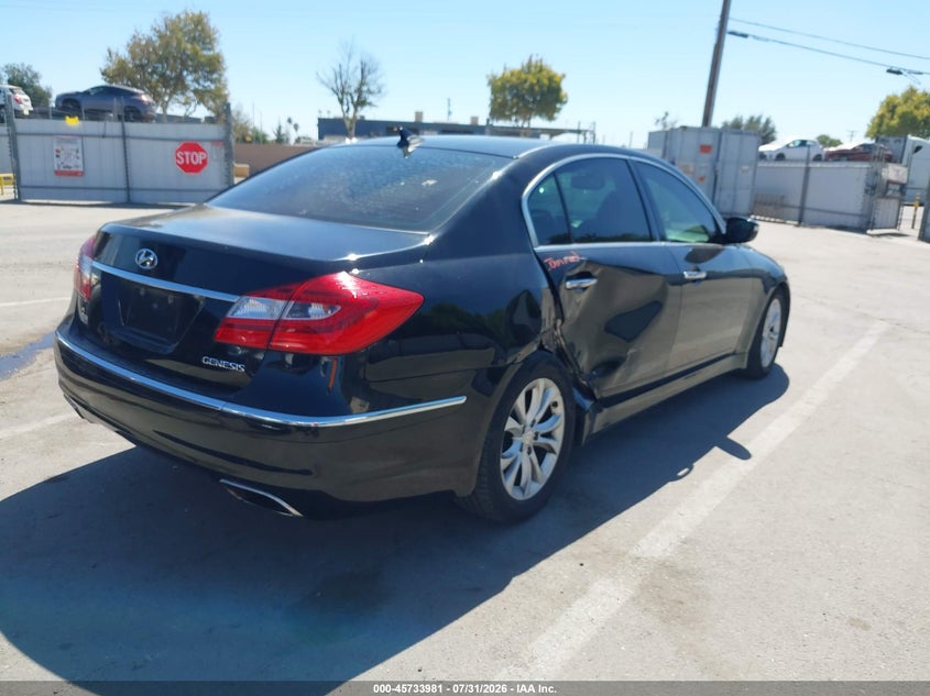 Vin: kmhgc4ddxcu203433, lot: 46232680, hyundai genesis 3.8 20124