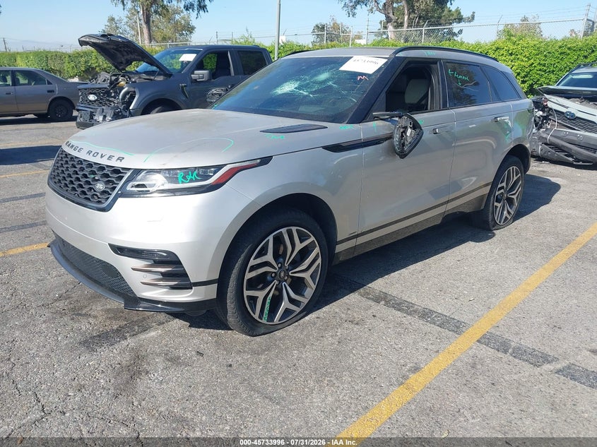 Vin: salyk2ex5la270749, lot: 46232695, land rover range rover velar p250 r-dynamic s 20202