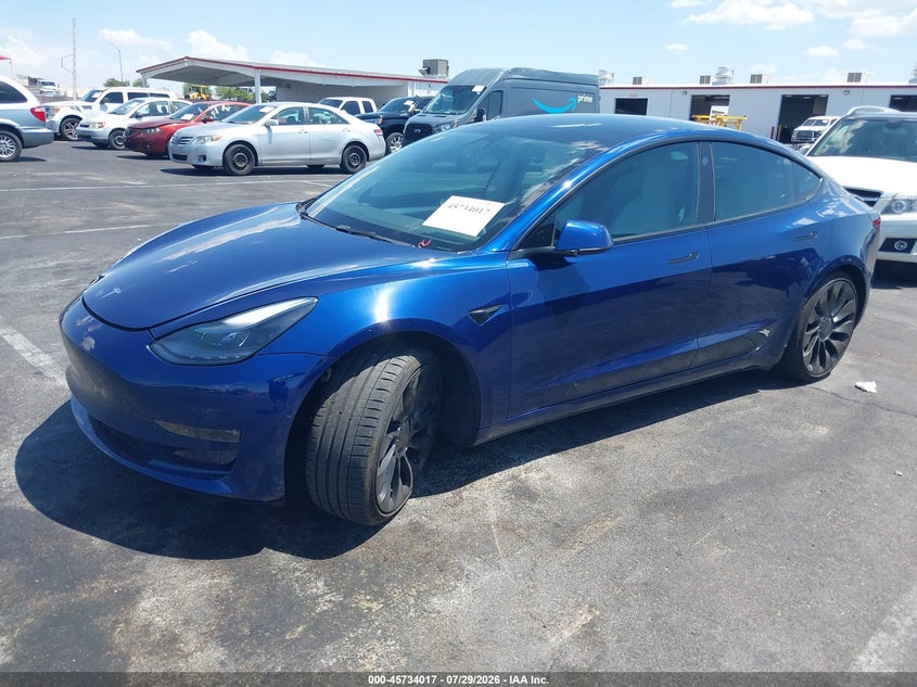 2022 TESLA MODEL 3 auction photo 2