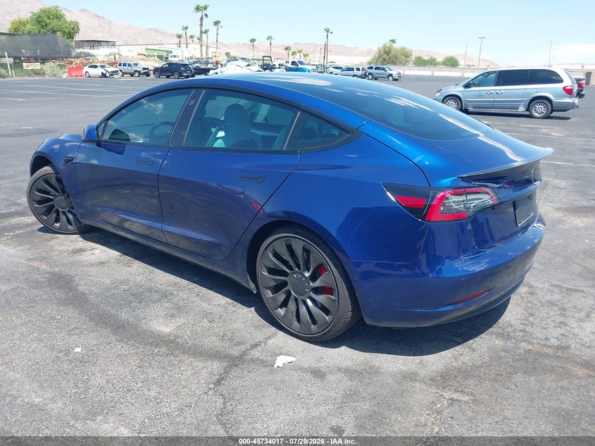 2022 TESLA MODEL 3 auction photo 3