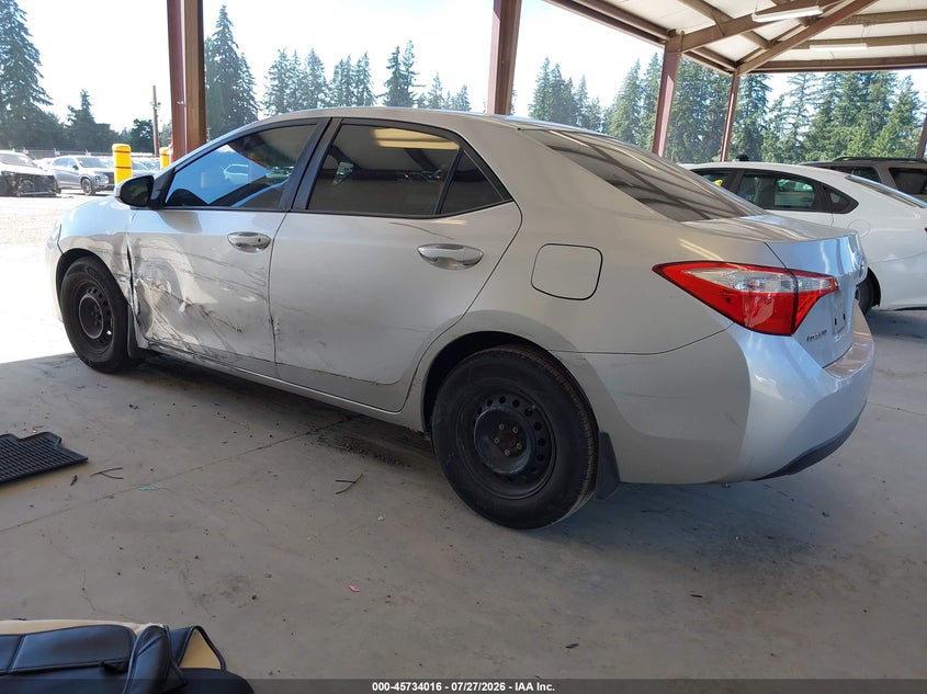 Vin: 2t1burhe8gc590014, lot: 46232716, toyota corolla l 20163