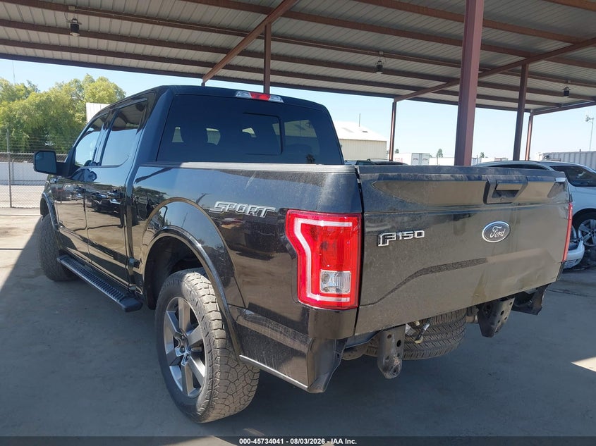 Vin: 1ftew1cg8fke70812, lot: 46232740, ford f-150 xlt 20153