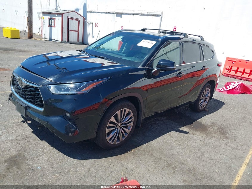 Vin: 5tdfzrbh9ms068355, lot: 46232817, toyota highlander platinum 20212