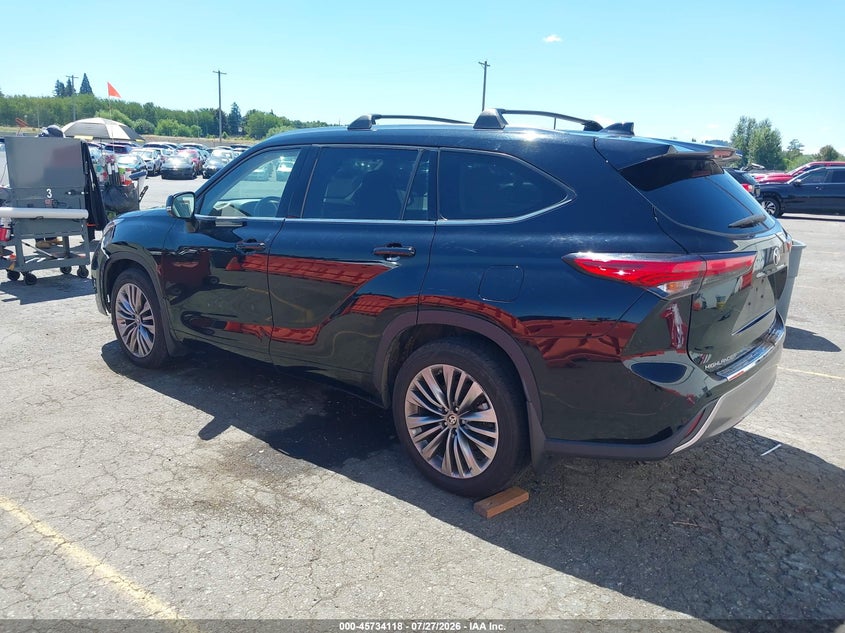 Vin: 5tdfzrbh9ms068355, lot: 46232817, toyota highlander platinum 20213