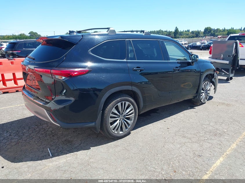 Vin: 5tdfzrbh9ms068355, lot: 46232817, toyota highlander platinum 20214