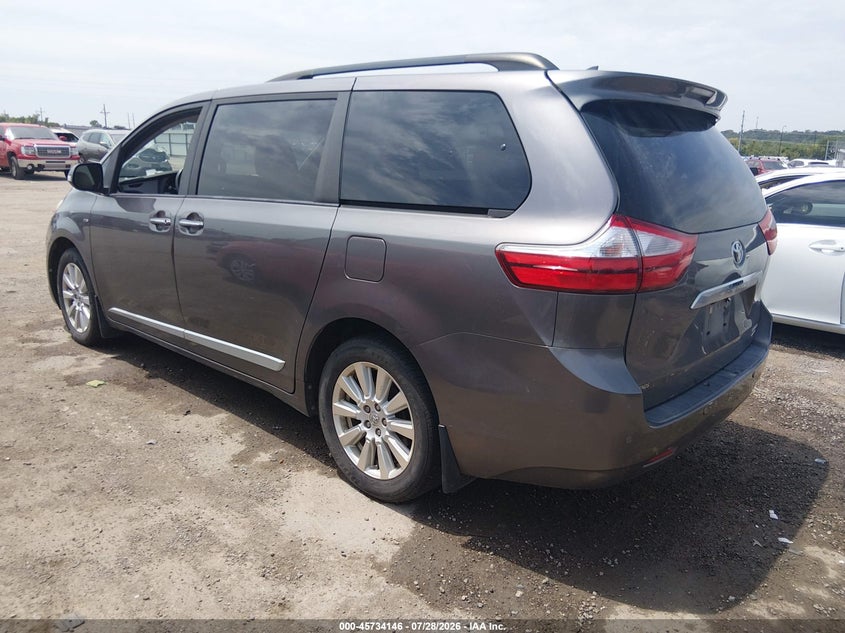 Vin: 5tddz3dc1hs151130, lot: 46232844, toyota sienna limited 7 passenger 20173