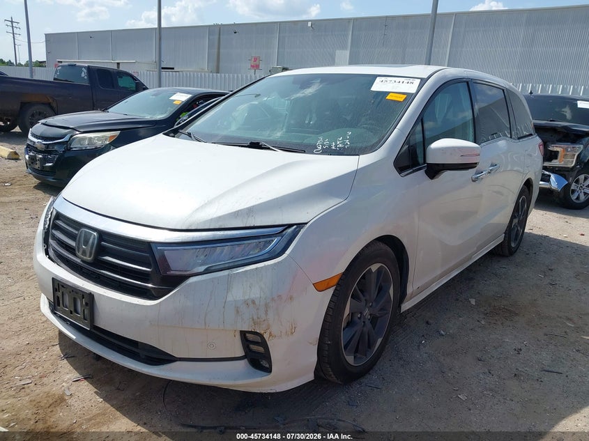 Vin: 5fnrl6h94nb065138, lot: 46232847, honda odyssey elite 20222