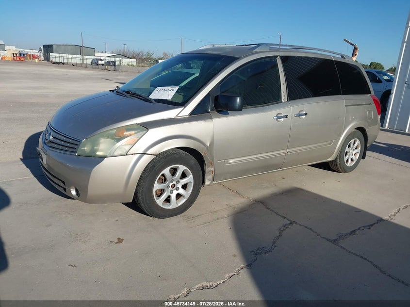 2007 Nissan Quest, Звичайний знос, IAAI, VIN 5N1BV28U37N130327 — фото 2