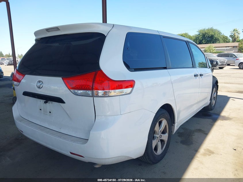 Vin: 5tdzk3dc1ds298973, lot: 46232849, toyota sienna l v6 7 passenger 20134