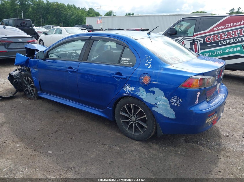 Vin: ja32v2fw6hu009435, lot: 46232855, mitsubishi lancer es 20173