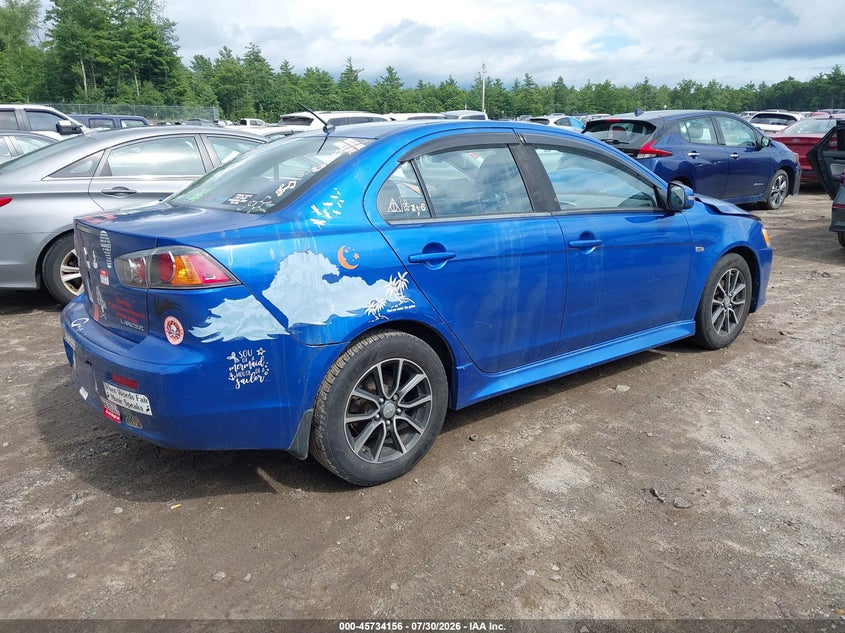 Vin: ja32v2fw6hu009435, lot: 46232855, mitsubishi lancer es 20174