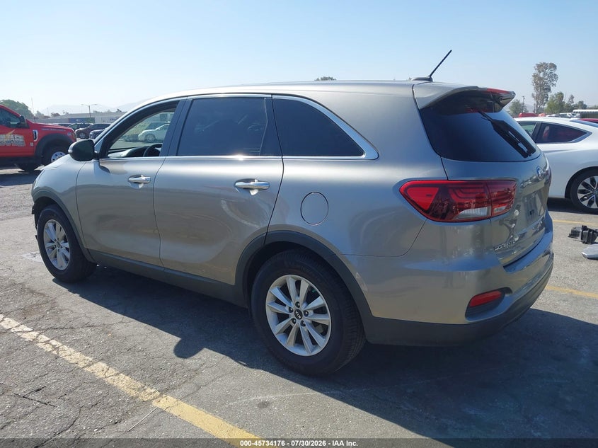 Vin: 5xypg4a53kg487767, lot: 46232875, kia sorento 3.3l lx 20193