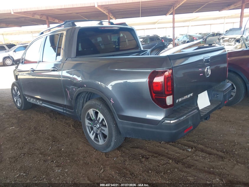 Vin: 5fpyk2f69hb007621, lot: 46232920, honda ridgeline rtl-t 20173