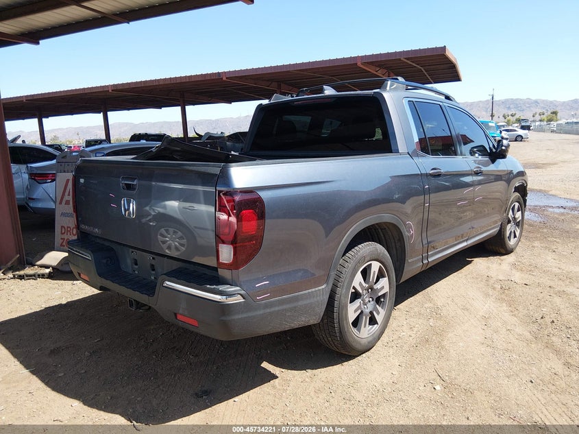 Vin: 5fpyk2f69hb007621, lot: 46232920, honda ridgeline rtl-t 20174