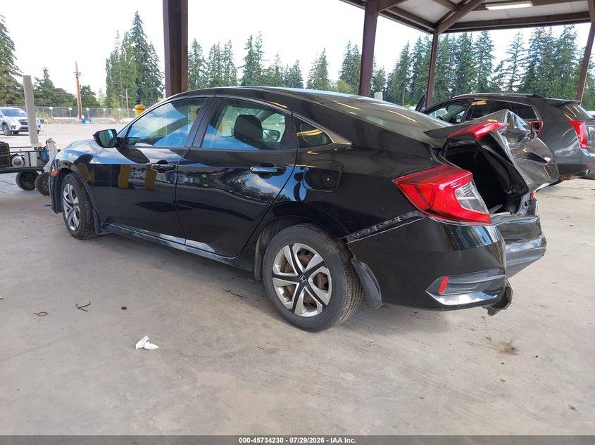 Vin: 2hgfc2e51jh538738, lot: 46232929, honda civic lx 20183