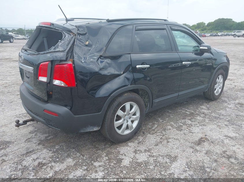 Vin: 5xykt4a65cg233252, lot: 46232938, kia sorento lx 20124