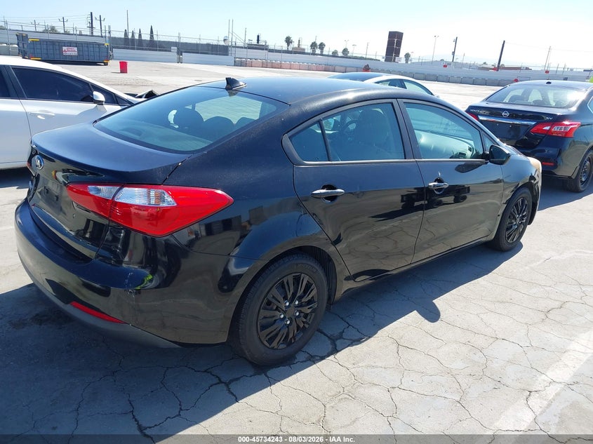 Vin: knafk4a6xf5425488, lot: 46232942, kia forte lx 20154