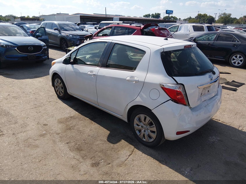 Vin: jtdktud3xed578098, lot: 46232943, toyota yaris le (tmc/cbu plant) 20143