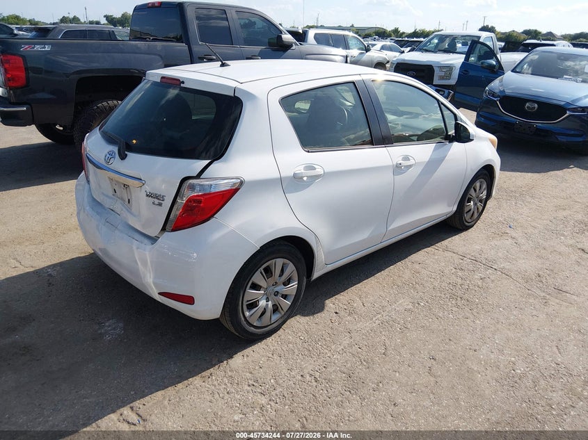 Vin: jtdktud3xed578098, lot: 46232943, toyota yaris le (tmc/cbu plant) 20144