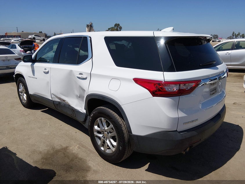 Vin: 1gnerfkwxkj313058, lot: 46232956, chevrolet traverse ls 20193