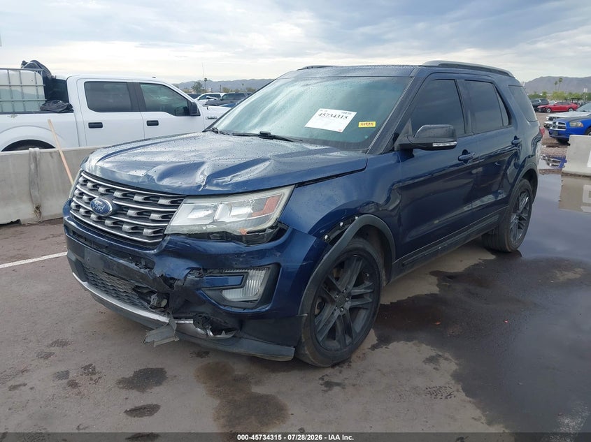 Vin: 1fm5k8d8xggb63735, lot: 46233014, ford explorer xlt 20162