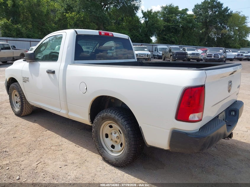 Vin: 3c6jr7ag4kg527267, lot: 46233062, ram 1500 classic tradesman  4x4 6'4 box 20193