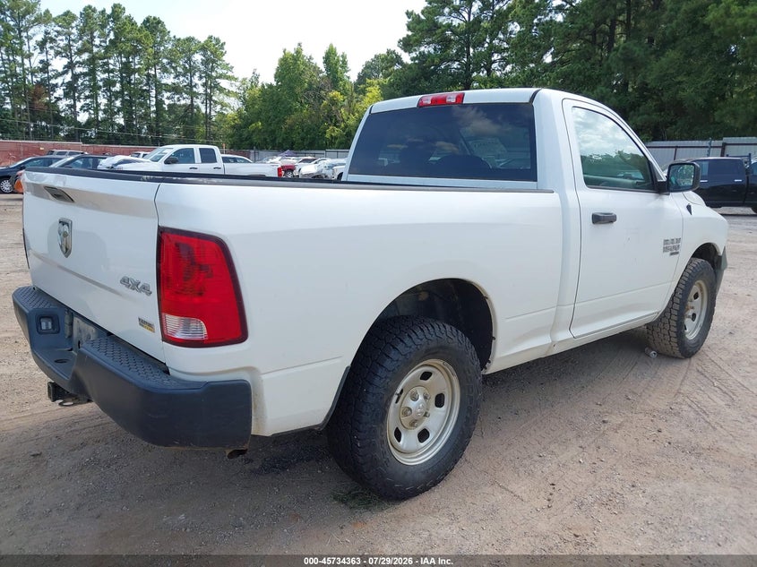 Vin: 3c6jr7ag4kg527267, lot: 46233062, ram 1500 classic tradesman  4x4 6'4 box 20194
