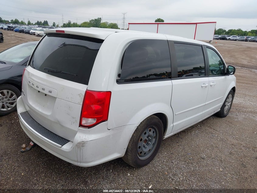 Vin: 2c4rdgbgxhr866126, lot: 46233126, dodge grand caravan se 20174