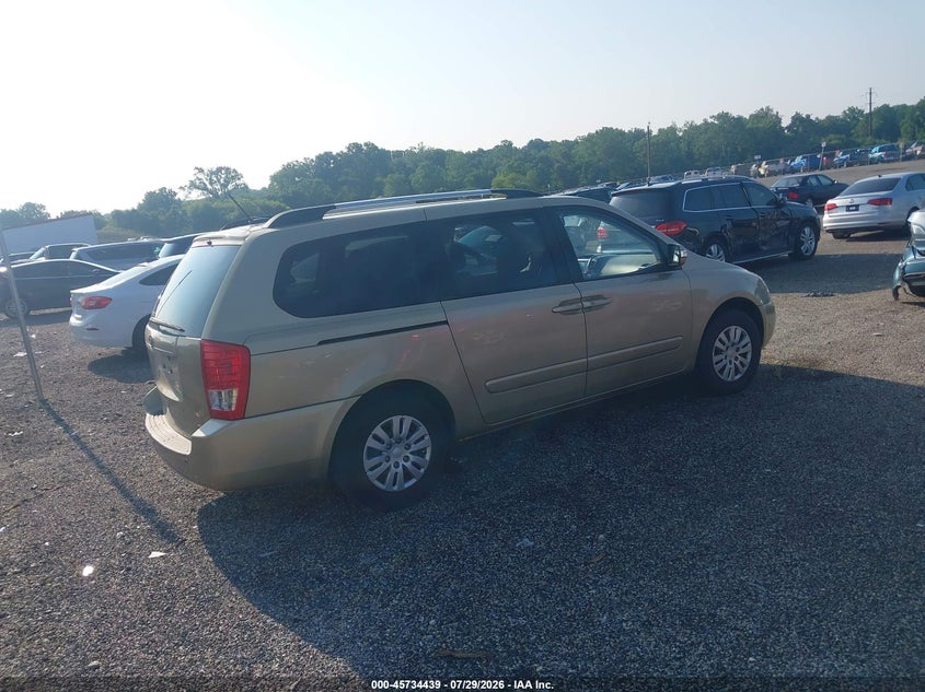 Vin: kndmg4c73b6373207, lot: 46233143, kia sedona lx 20114
