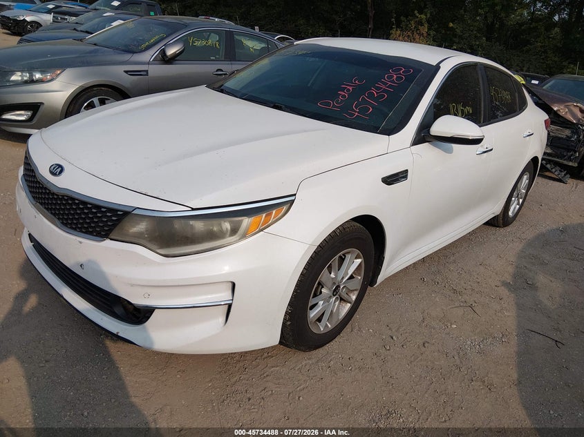 Vin: knagt4l30g5095446, lot: 46233192, kia optima lx 20162