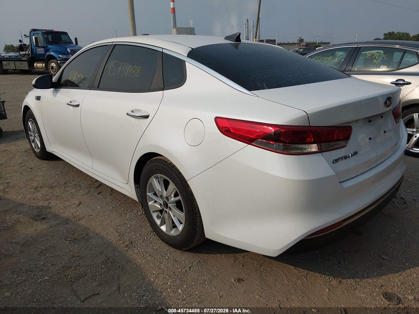Vin: knagt4l30g5095446, lot: 46233192, kia optima lx 20163