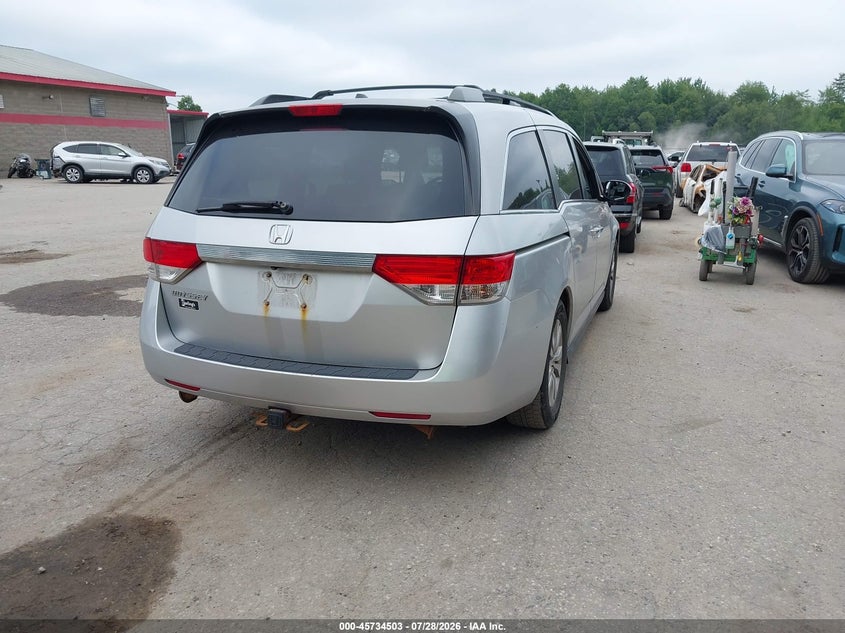 Vin: 5fnrl5h61eb054968, lot: 46233207, honda odyssey ex-l 20144