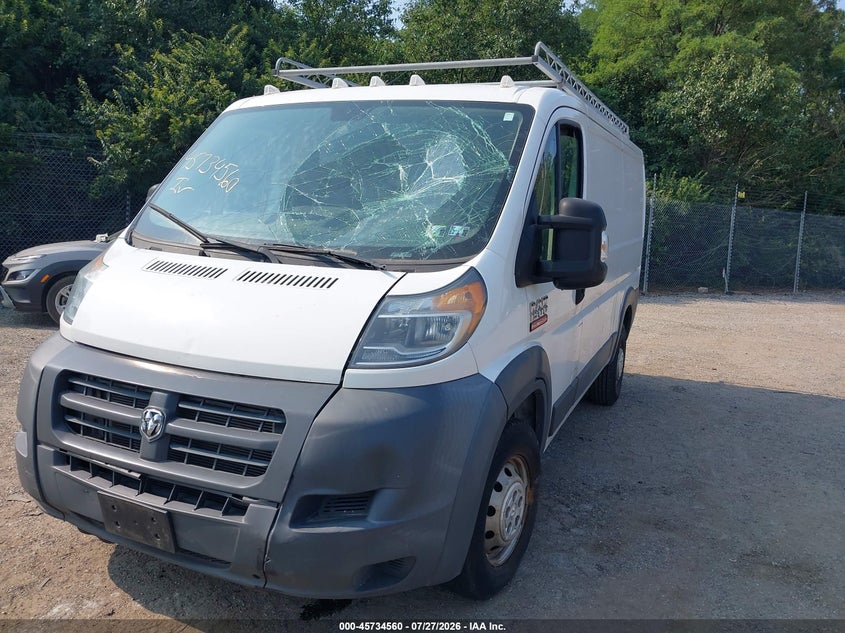 Vin: 3c6trvag6fe514728, lot: 46233264, ram promaster 1500 low roof 20152