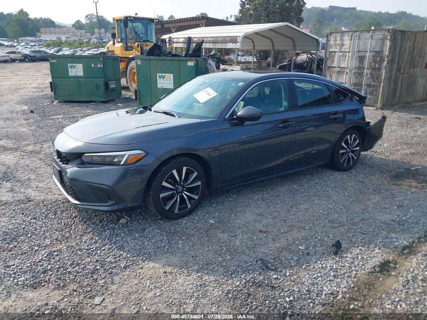 Vin: 19xfl1h72ne021276, lot: 46233305, honda civic ex-l 20222