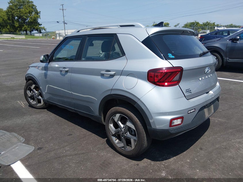 Vin: kmhrc8a38nu164307, lot: 46233408, hyundai venue sel 20223